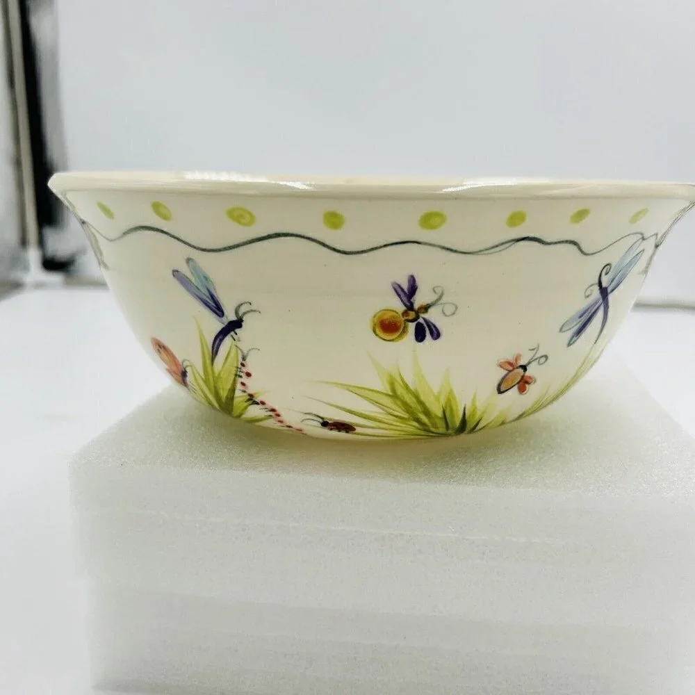 Hand Painted Art Pottery 8.25” x 3